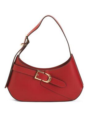 CHEVAL Made In Italy Leather Asymmetrical Shoulder Bag